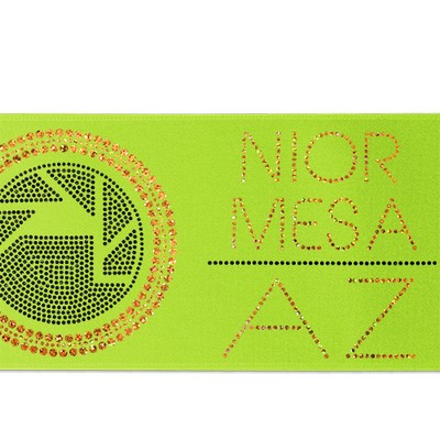 5" Badge Satin Ribbon - 100yd Roll - Sparkle