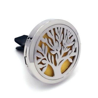 Tree-1 Car Essential Oil Diffuser Vent Clip Stainless Steel