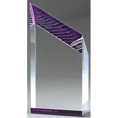 Glacier Tower Award, Purple, 6"H