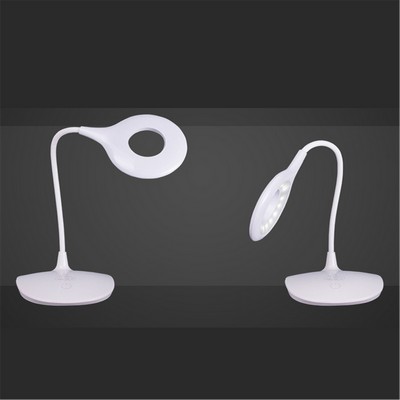 Rechargeable LED Ring Desk Top Lamp With Touch Control