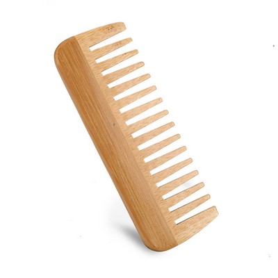 5" Natural Bamboo Comb