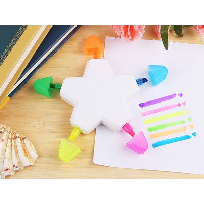Creative Star Shape Light Color Fluorescent Pens Markers