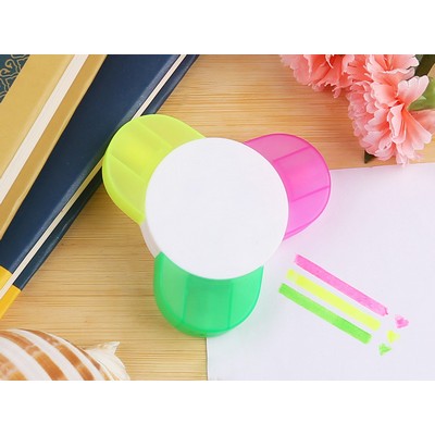 3 color Highlighters Flower Shaped