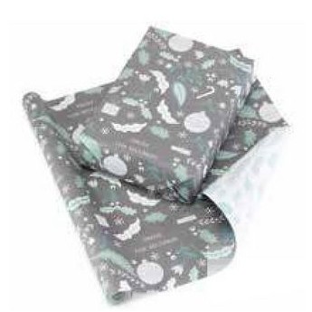 Holiday Floral Reversible Wrapping Paper (28"x20")