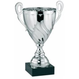 11" Excellence Full Metal Silver Cup Trophy