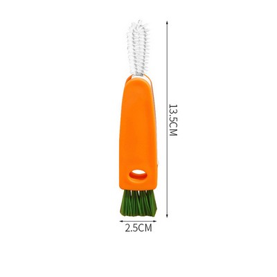 Carrot Shaped Bottle Brush & Straw Cleaner