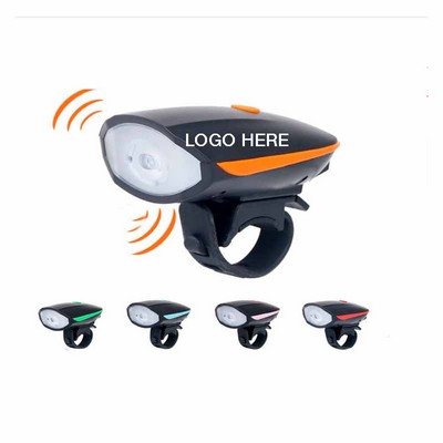 Bicycle Headlight w/Horn Bell