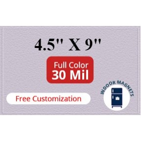 Magnet - 4.5x9 Square Corners - 30 Mil