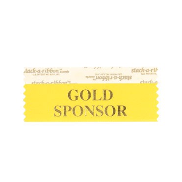 Gold Sponsor Stk A Rbn Gold Ribbon Gold Foil