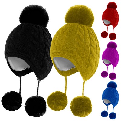 Kids Winter Hat and Gloves Set