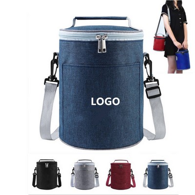 Insulated Round Lunch Bag