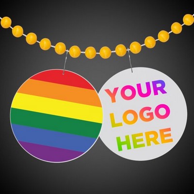 2 1/2" Stock Imprinted Rainbow Plastic Medallion