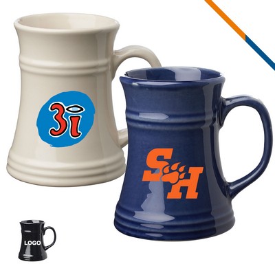 Tricon Ceramic Beer Mug - 17 Oz.