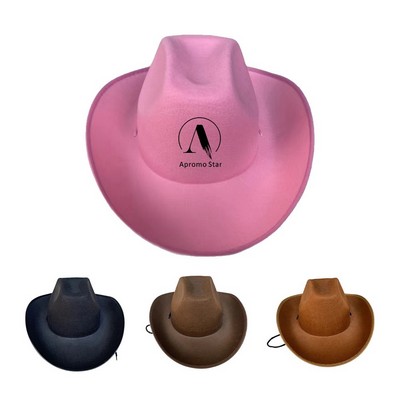 Adult Felt Adjustable Adults Cowboy Hats