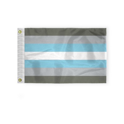 12''x18'' 1ply Nylon Demi boy Pride Flag