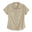 Dickie's® Women's Short Sleeve Industrial Work Shirt - Desert Sand Tan