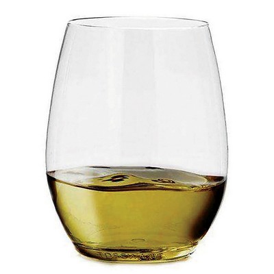 12 Oz. Clear Elegant Stemless Plastic Glass
