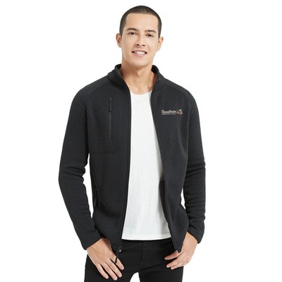 Men's Full Zip MicroFleece Brushed Back Jacket