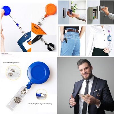 Retractable Badge Reels Badge Clips