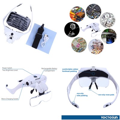 LED Head Magnifier