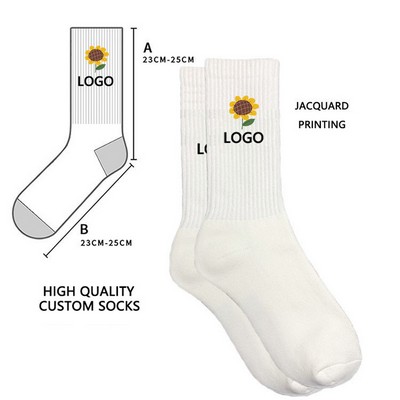 Non Binding Cotton Blend Athletic Crew Socks