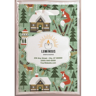 Christmas Scatter Design 4 Plastic Bag (9" x 13")
