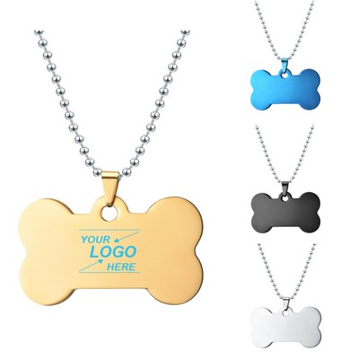 Bone Shaped Dog ID Tag
