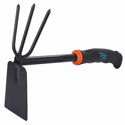 Dual Head Garden Hoe and Fork Combo