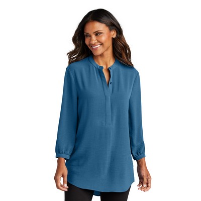 Port Authority® Women's 3/4-Sleeve Textured Crepe Tunic