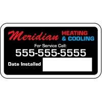 Write On White Vinyl Decal (2.75"x 1.375")