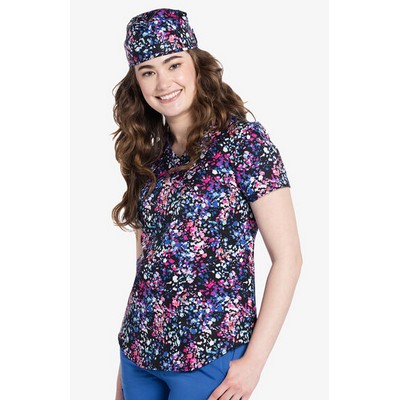 Cherokee® Women's Tuckable Print Scrub Top