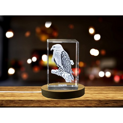 Majestic Hawk Crystal Recognition Award