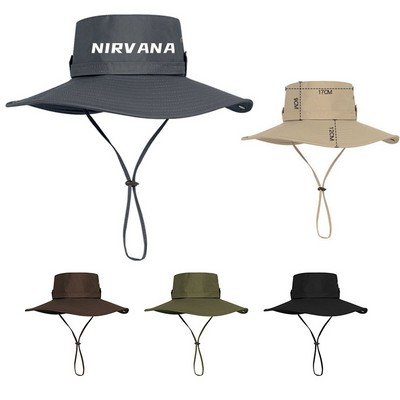 Fishing Hat with Adjustable Chin Strap