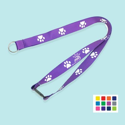 Custom Metal Split Ring & Safety Breakaway Lanyard