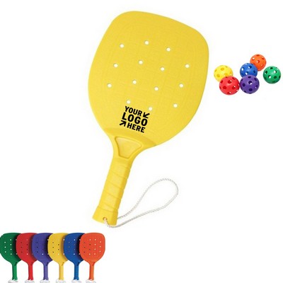 Sturdy Plastic Pickleball Paddle with String