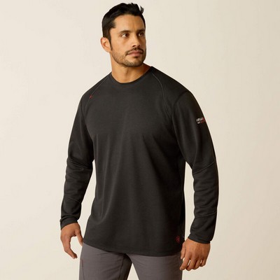 Ariat® FR Primo Men's Black Base Layer Long Sleeve Shirt