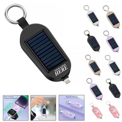 4" 1 Portable Solar Keychain Power Bank