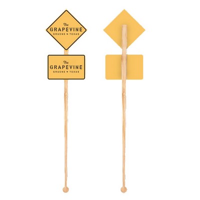 Custom Bamboo Molded Swizzle Stick