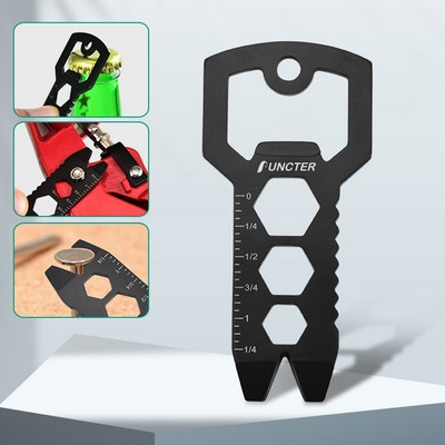 6" 1 Stainless Steel Portable Pocket Keychain Tool Opener Credit Card Multi Tool