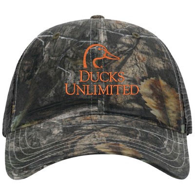 Richardson Garment Washed Printed Snapback Trucker Cap