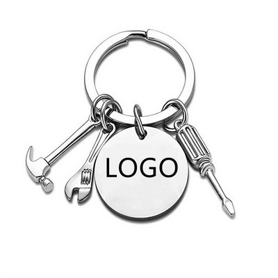 Creative Hardware Tool Shaped Stainless Steel Keychain