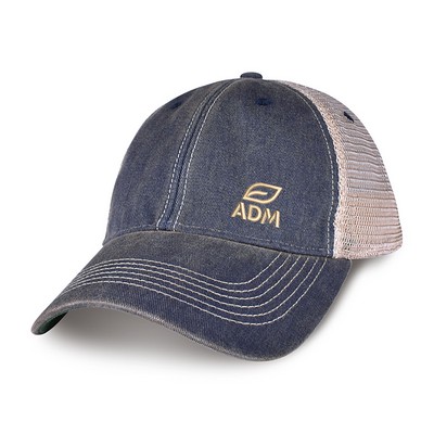 Merrimack Hat Co.® Austin Vintage Trucker - Navy-Tan