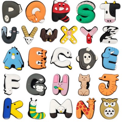 Shoe charms-Animal Alphabet Series