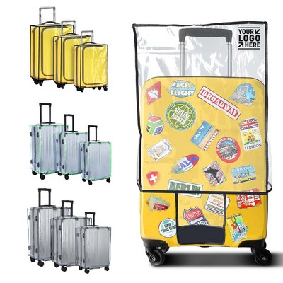 Clear PVC Smooth Waterproof Luggage Cover