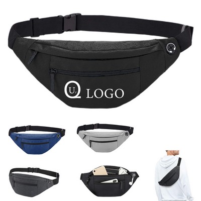 Multi-pocket Fanny Pack w/ Headphone Port