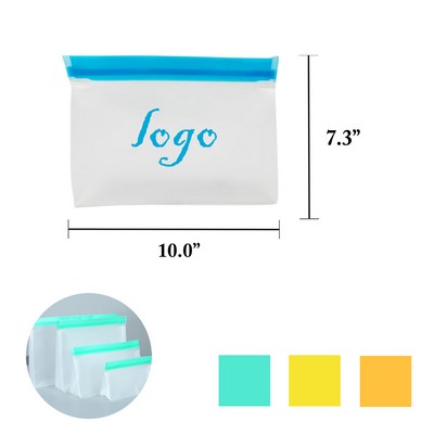 Medium PEVA Food Storage Freezer Bag Waterproof Reusable Sealable Bag