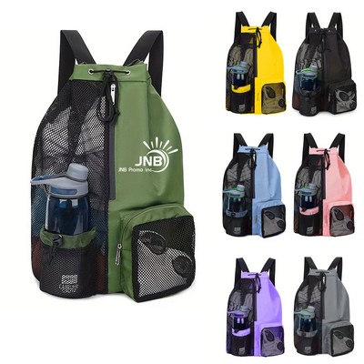 Mesh Swim Backpack With Dry-Wet Separation