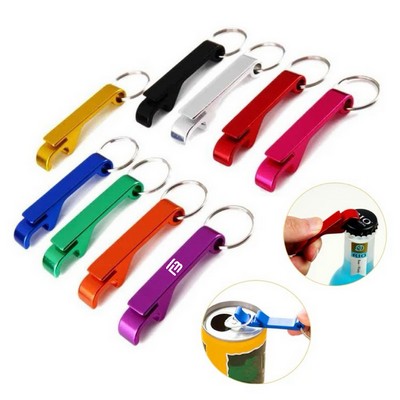Personalized Aluminum Bottle Opener Keychain
