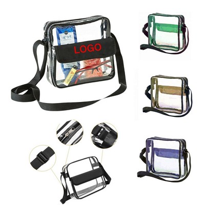 Trendy Transparent PVC Shoulder Crossbody Bag