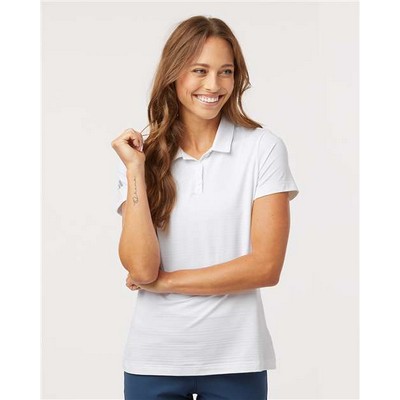 Adidas® Women's Textured Stripe Polo Shirt